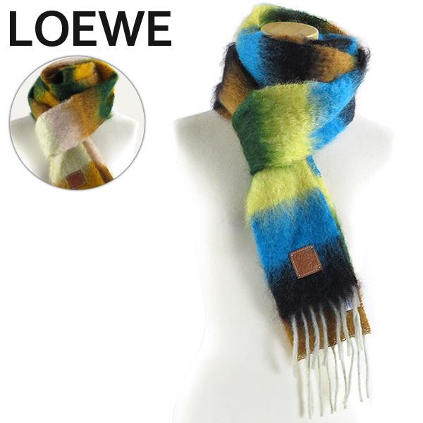 LOEWE ロエベ Stripe Mohair Scarf ストライプ モヘア スカーフ