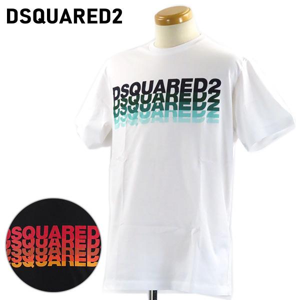 DSQUARED2 �f�B�[�X�N�G�A�[�h T-Shirts S74GD0814S22427 T-Shirts T�V���c ���S �N���[�l�b�N ���� �����Y 100 900 White Black