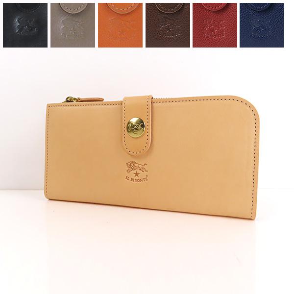 IL BISONTE イルビゾンテ LONG WALLET SCW011 PV0005 財布 長財布 ロゴ レザー