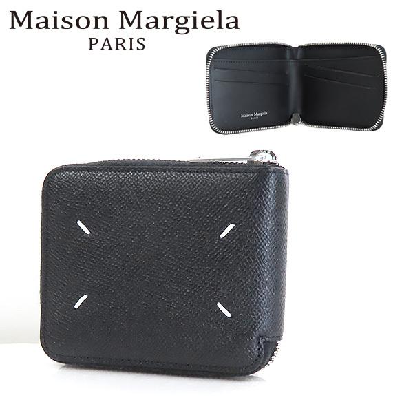 ⭐️正規品⭐️美品 Margiela メゾンマルジェラ 二つ折り財布 ブラック Maison Margiela（メゾンマルジェラ） Maison Maegiela ZIP AROUND BI