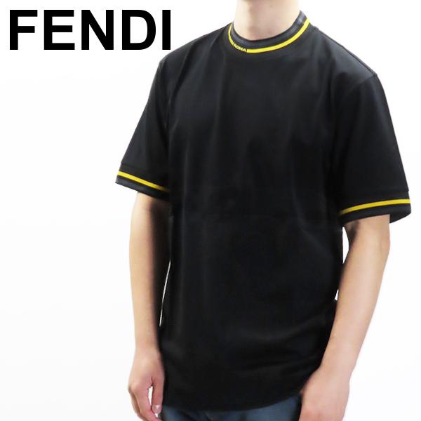 FENDI フェンディ CREWNECK T-SHIRT FY1040 AHC0 F0QA1 NERO クルー 