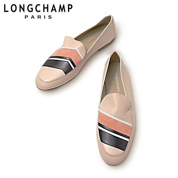 Longchamp �����V���� Le Pliage Cuir Chevron 70012 SGR 258 ���[�t�@�[ �t���b�g�V���[�Y �C ���U�[ ���S