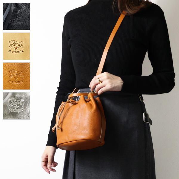 IL BISONTE イルビゾンテ BUCKET BAG BBU001 PV0001 BK197B CA127B 
