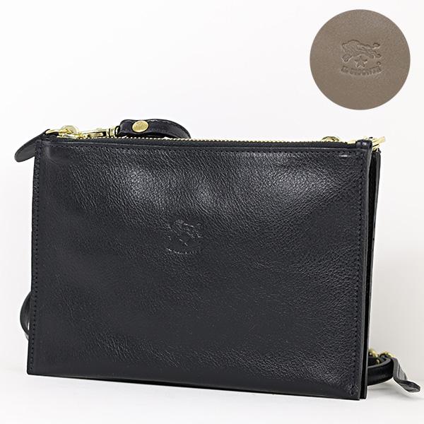 IL BISONTE（イルビゾンテ） CLUTCH BCL022 PV0001 BK128B GY107B