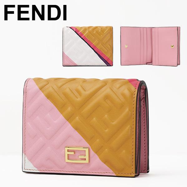 FENDI（フェンディ） Small Wallet Enbossed FF 二つ折り財布 ミニ財布