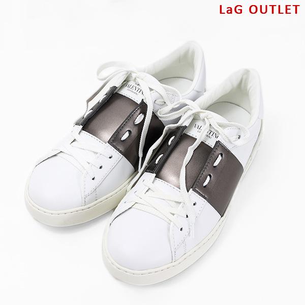 VALENTINO ヴァレンティノ　スニーカー 中古・古着通販】VALENTINO (ヴァレンティノ) レザーローカット