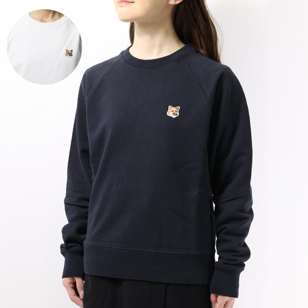 MAISON KITSUNE メゾンキツネ FOX HEAD PATCH ADJUSTED スウェットシャツ トレーナー ロゴ レディース  AW00303KM0001