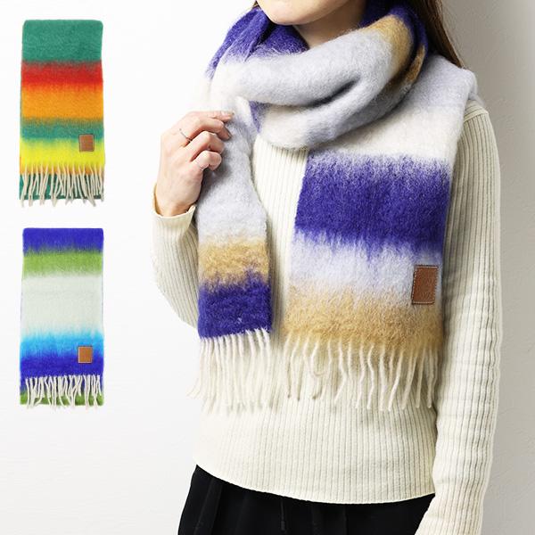 LOEWE（ロエベ） STRIPES MOHAIR SCARF F000487XDW ストライプ モヘア