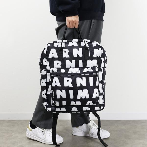 MARNI マルニ Logo Backpack リュックサック バックパック ロゴプリント キッズ レディース 大人も可 M00633 M00N0