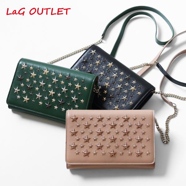 Jimmy Choo　ELISE　ショルダーバッグ　ウォレット JIMMY CHOO（ジミーチュウ） 【LaGアウトレット】【返品交換不可