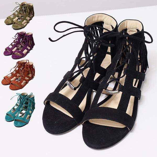 LONGCHAMP Longchamp ロンシャン Fringe Sandals サンダル ショート 