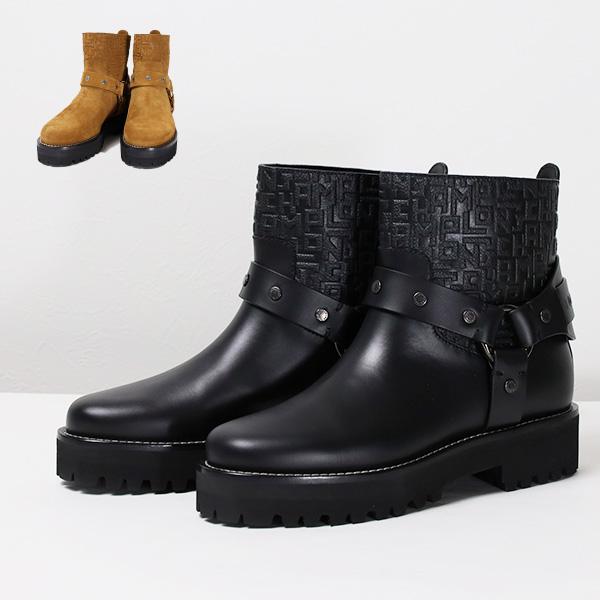【美品】LONGCHAMP ショートブーツ LONGCHAMP Longchamp ロンシャン Short Boots ショートブーツ