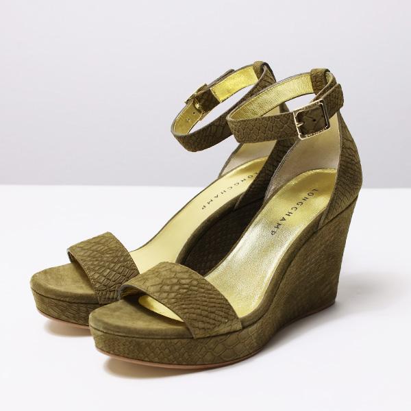 Longchamp ロンシャン Strap Sandals サンダル ウエッジソール 