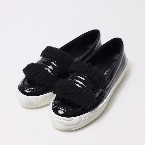 Longchamp ロンシャン Flat Shoes ローファー スリッポン ファー 