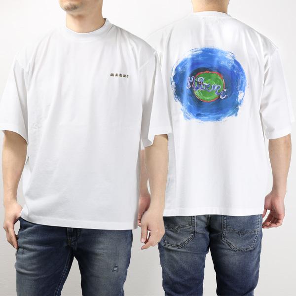 MARNI（マルニ） Tシャツ 半袖 クルーネック ロゴT 3Dロゴ コットン