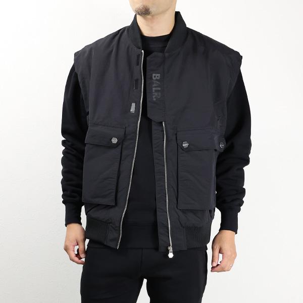BALR.ZIPPED DOWN BOMBER JACKET BLACKボーラー BALR.ZIPPED DOWN BOMBER JACKET BLACKボーラー