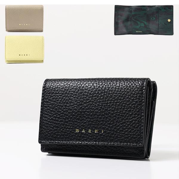 MARNI（マルニ） Tri-Fold Wallet 三つ折り財布 ミニ財布 財布 ロゴ