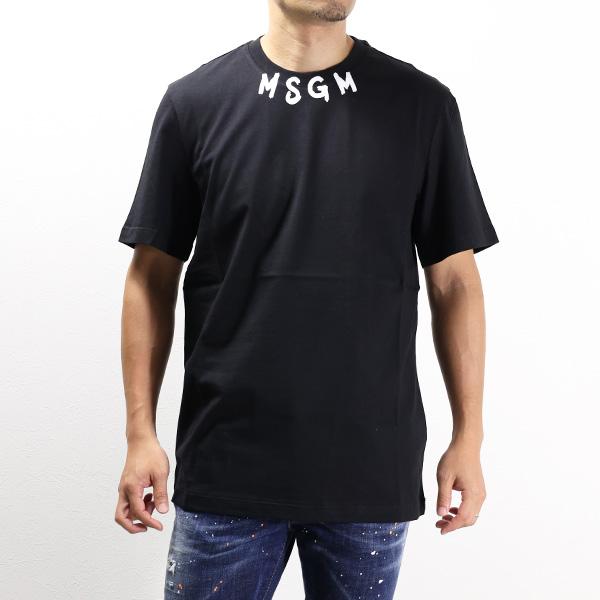 MSGM エムエスジーエム LOGO ON THE NECK T-SHIRTS ロゴ ネック MSGM エムエスジーエム LOGO ON THE NECK T-SHIRTS ロゴ ネック