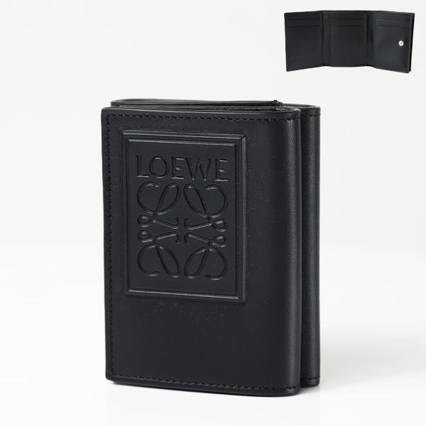LOEWE（ロエベ） 三つ折り財布 ミニ財布 アナグラムロゴ 本革 メンズ