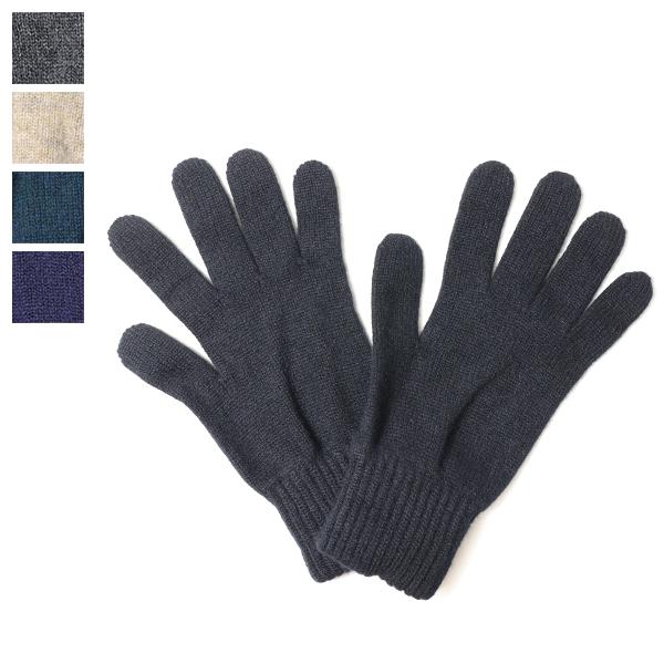 Johnstons of Elgin カシミアグローブ ダークグレー