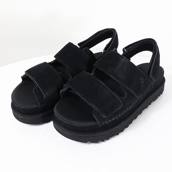 新品 UGG アグ 厚底サンダル レディース ブラック ストラップサンダル 37 UGG（アグ） W GOLDENSTAR SLINGBACK 1141493 サンダル バック