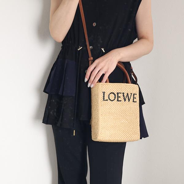 LOEWE ロエベ STANDARD A5 TOTE BAG ショルダーバッグ ラフィア