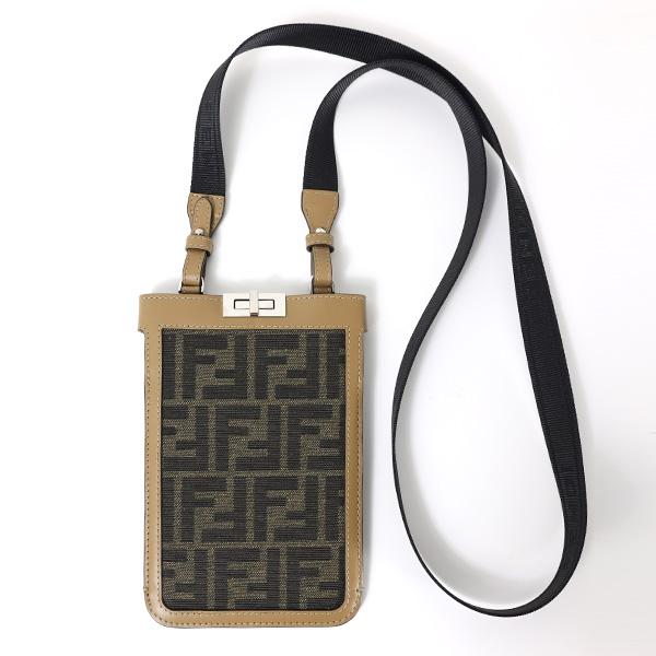 【美品】FENDI ピーカフォン ショルダー ブラック/ブラウン 楽天市場】FENDI フェンディ Peekaboo Phone Case ピーカブー