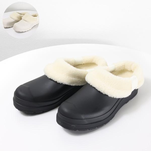 美品　HUNTER ハンター　サンダル　ブラック　ファー　FLATFORM 美品 HUNTER ハンター サンダル ブラック ファー FLATFORM