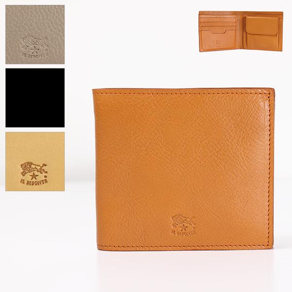 IL BISONTE イルビゾンテ Bi-Fold Wallet 二つ折り財布 折りたたみ財布 コンパクト 小銭入れあり 本革 ユニセックス SBW069 PV0001商品説明上質なレザーを使用した二つ折り財布。コンパクトながら収納スペース...