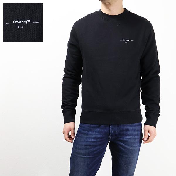Off-White ブラック クルーネック スウェット off white（オフホワイト）の「【OFF-WHITE/オフホワイト