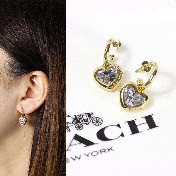 COACH（コーチ） Halo Heart Huggie Earrings 37422731 ピアス フープ