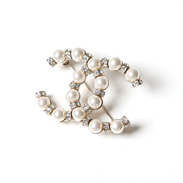 CHANEL シャネル Pearl CC Brooch ブローチ アクセサリー パール ココ 