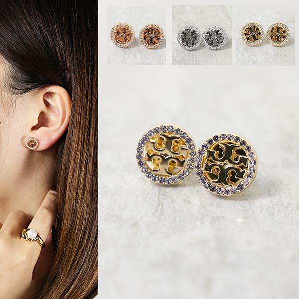 TORY BURCH（トリーバーチ） MILLER PAVE STUD EARRING スタッド