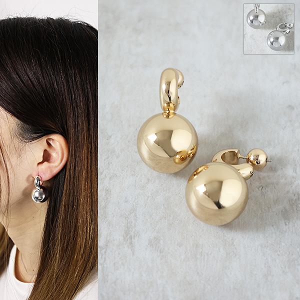 JIL SANDER】新作 ラージピアス ドロップ Silver 送料込み