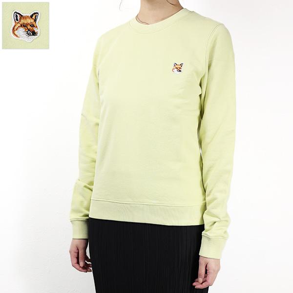 メゾンキツネ　スウェット　フォックスヘッド　トレーナー　イエロー　kitsune MAISON KITSUNE（メゾン キツネ） Fox Head Patch Regular Sweatshirts