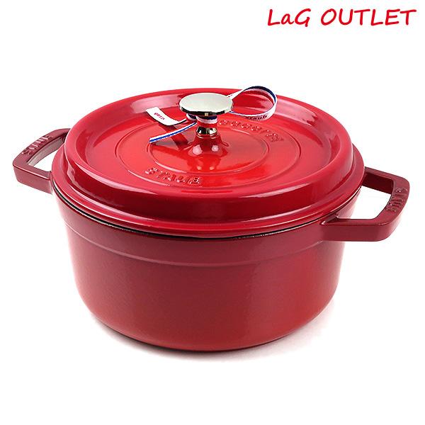 Staub 【LaGアウトレット】 ストウブ Round Cocotte 22cm ピコ