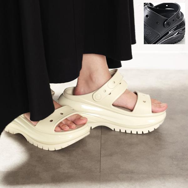 クラッシュブーツ　クロックス　厚底　y2k　サンダル　Kanye west crocs クロックス サンダル メンズ レディース メガ クラッシュ