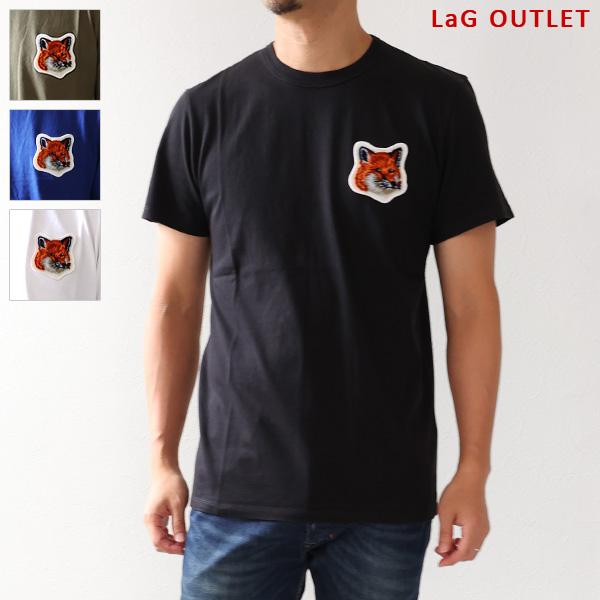 MAISON KITSUNE（メゾン キツネ） Large Velvet Fox Head Patch T