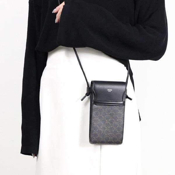 CELINE セリーヌ Phone Pouch フラップ付きモバイルポーチ CELINE セリーヌ Phone Pouch フラップ付きモバイルポーチ