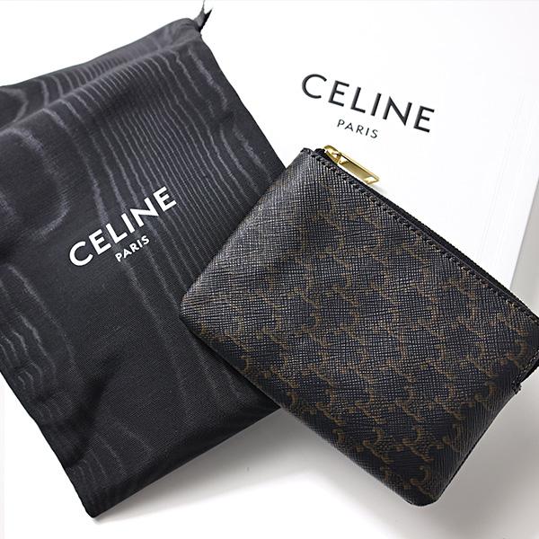 CELINE セリーヌ Triomphe Canvas Coin Card Pouch コインケース