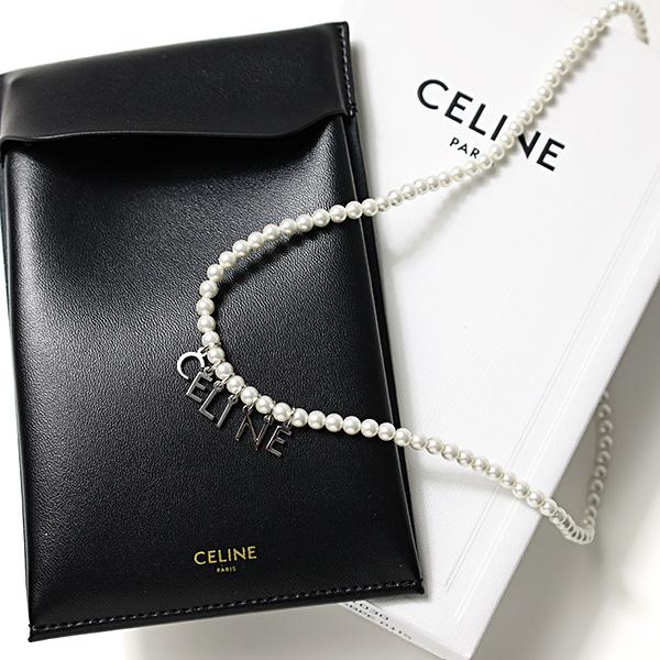 CELINE セリーヌ Grass Pearl Monochroms Necklace ネックレス CELINE セリーヌ Grass Pearl Monochroms Necklace ネックレス