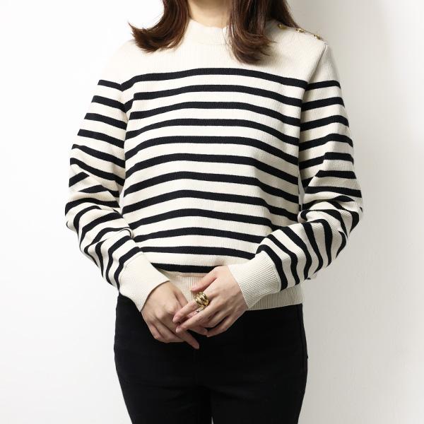 CELINE（セリーヌ） Cotton Crew Neck Mariniere Sweater マリニエール