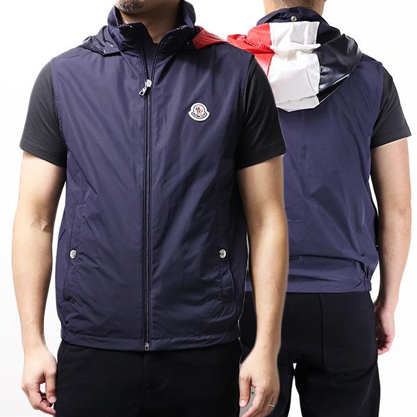 MONCLER モンクレール ZENE Vest ベスト フード収納 トリコロール