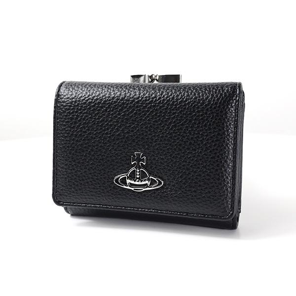 折りたたみ財布 Vivienne Westwood Small Frame Wallet Black 5115002MWL008KN40 Small Frame Wallet in BLACK | Vivienne Westwood®