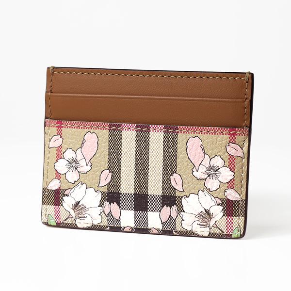 BURBERRY Burberry バーバリー FLORAL CHECK PRINT Card Holder BURBERRY Burberry バーバリー FLORAL CHECK PRINT Card Holder