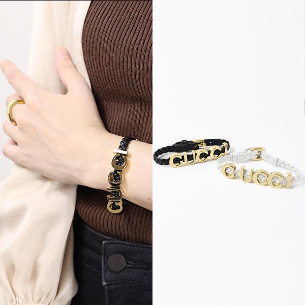 GUCCI（グッチ） Leather GUCCI Bracelet ブレスレット アクセサリー