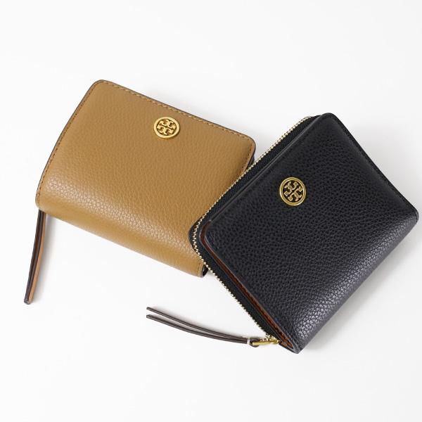 TORY BURCH トリーバーチ 二つ折り財布 ROBINSON PEBBLED BI-FOLD