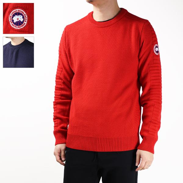 CANADA GOOSE カナダグース セーター PATERSON SWEATER パターソン 6810M メンズ ニット ウール クルーネック 長袖  ロゴパッチ LaG Onlinestore