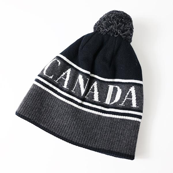 新品未使用　カナダグース　  Pom ビーニーニット帽 CANADA GOOSE（カナダグース） ニット帽 CANADA GOOSE POM TOQUE ポム