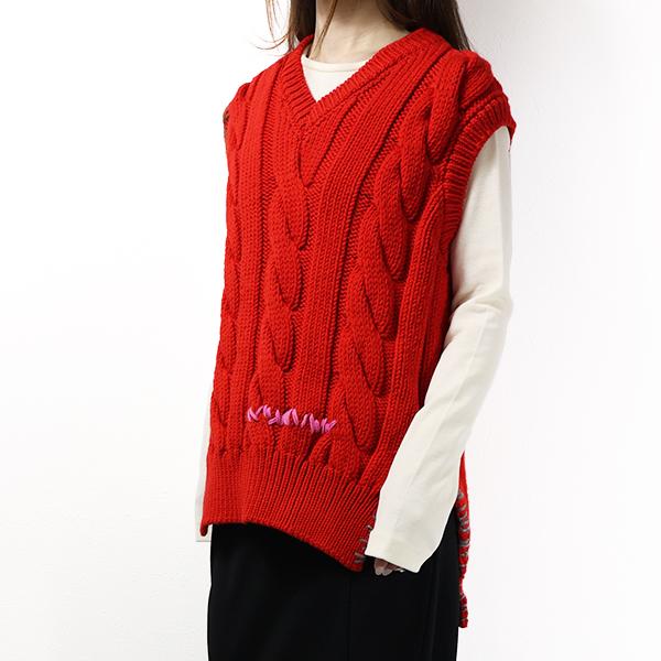 MARNI マルニ ベスト 3D Cable Knit Vest CVMD0094Q0 UFWH07